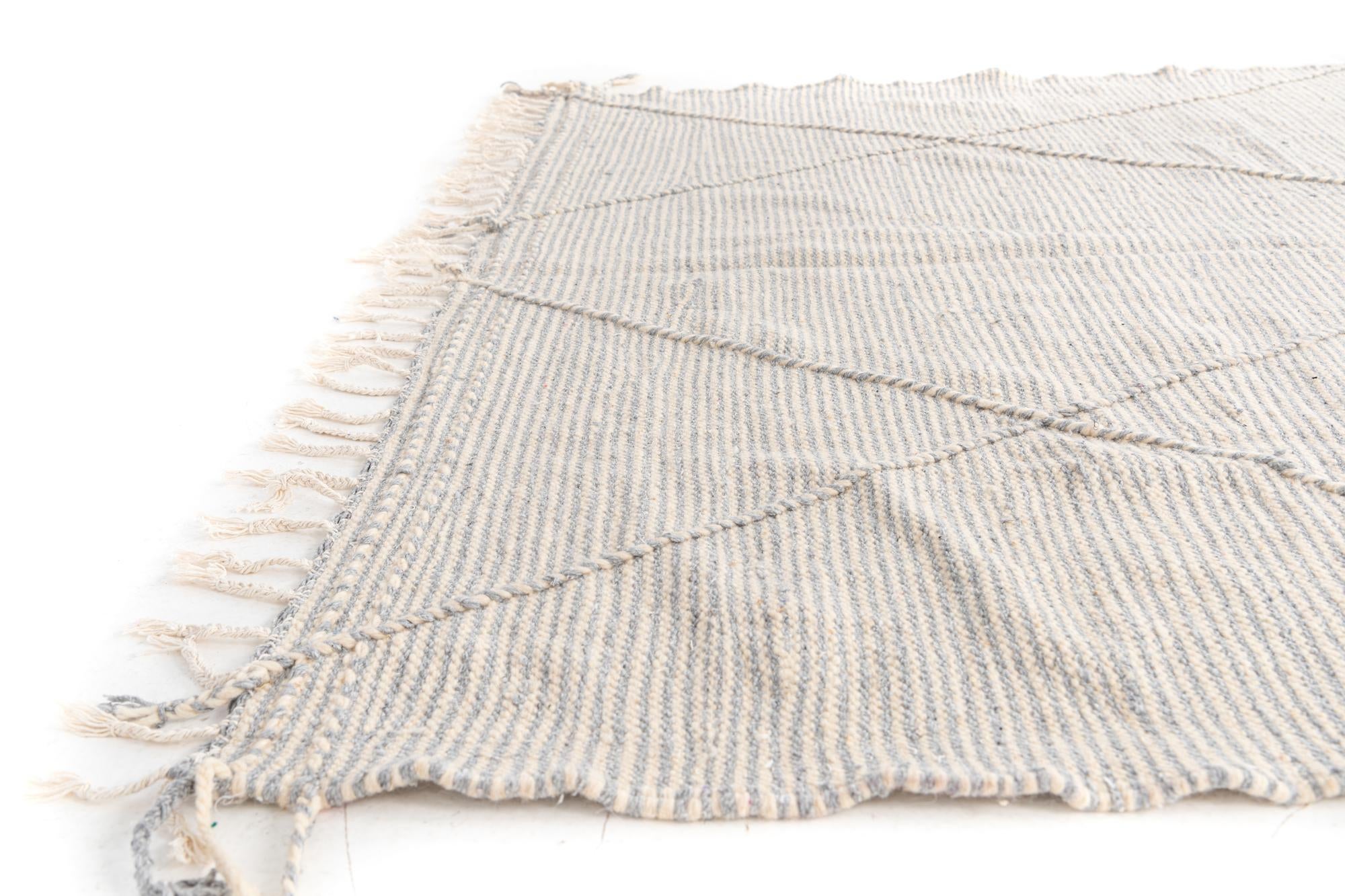 6' 8 x 10' 2 Hand Knotted Moroccan Wool Rug
