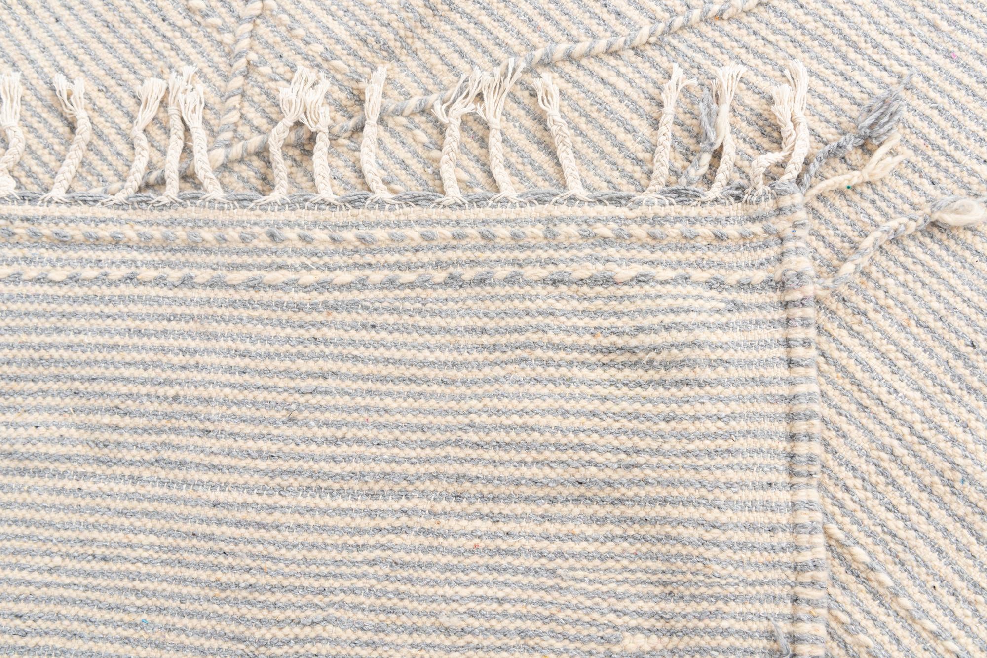 6' 8 x 10' 2 Hand Knotted Moroccan Wool Rug