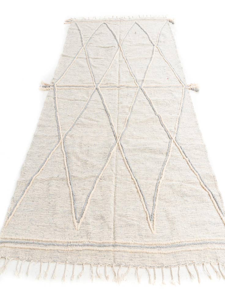 Detail image of 6' 5 x 10'  Hand Knotted Moroccan Wool Rug