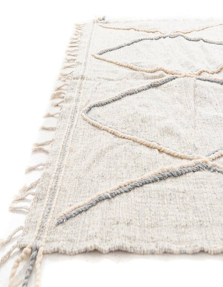 Detail image of 6' 5 x 10'  Hand Knotted Moroccan Wool Rug