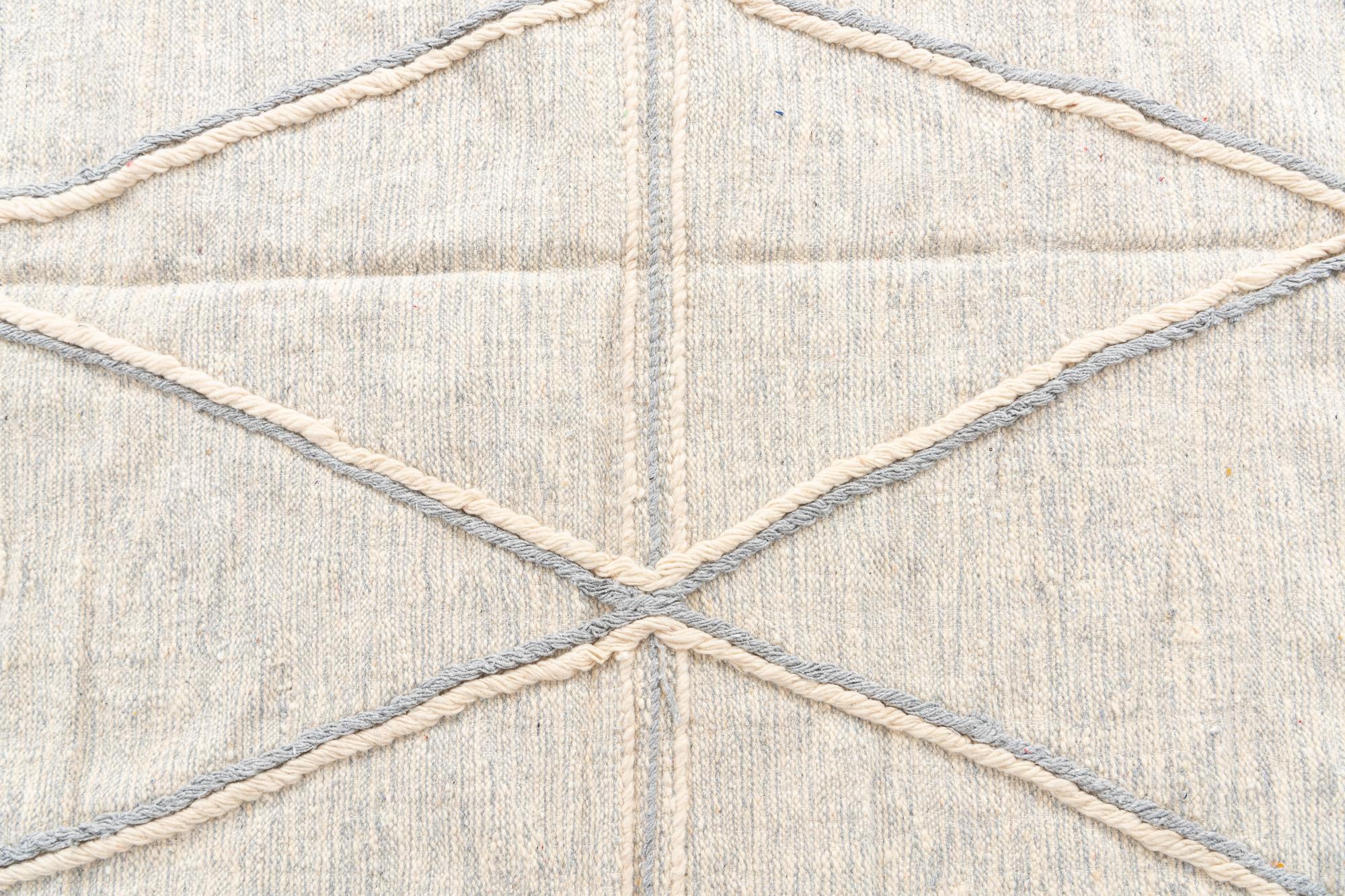 6' 5 x 10' Hand Knotted Moroccan Wool Rug