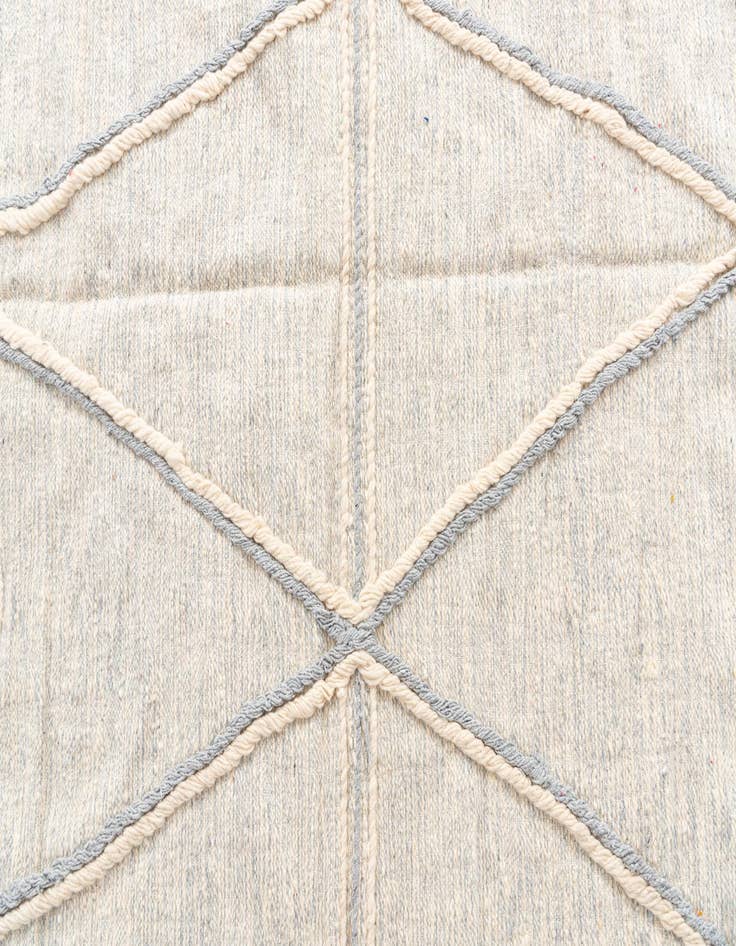 Detail image of 6' 5 x 10'  Hand Knotted Moroccan Wool Rug