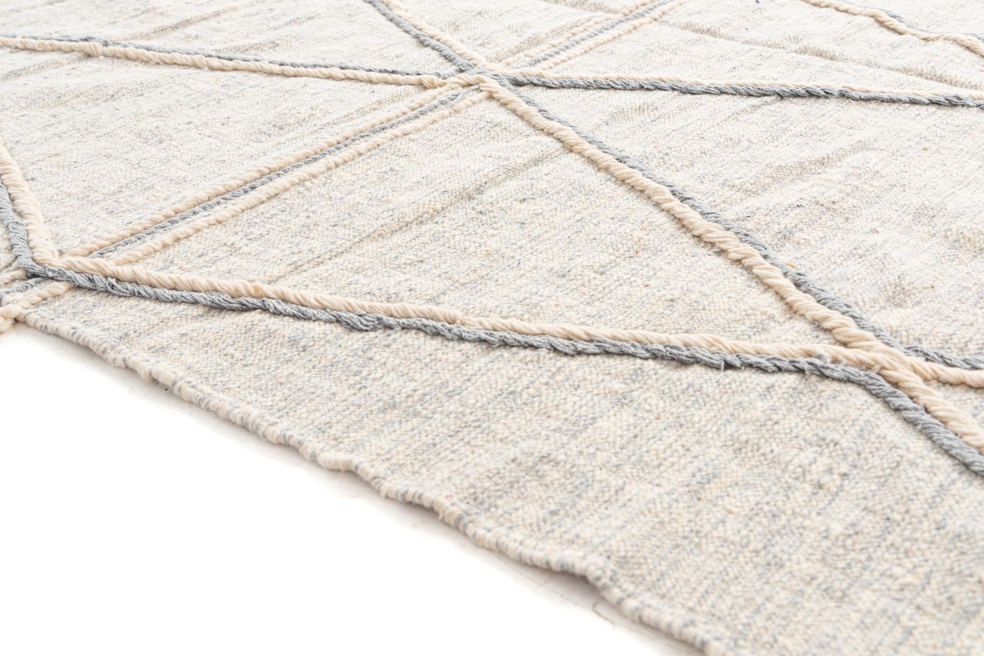 6' 5 x 10' Hand Knotted Moroccan Wool Rug