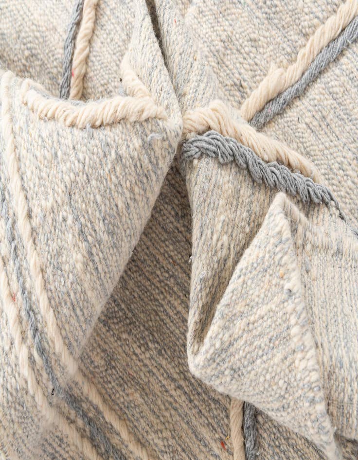 Detail image of 6' 5 x 10'  Hand Knotted Moroccan Wool Rug