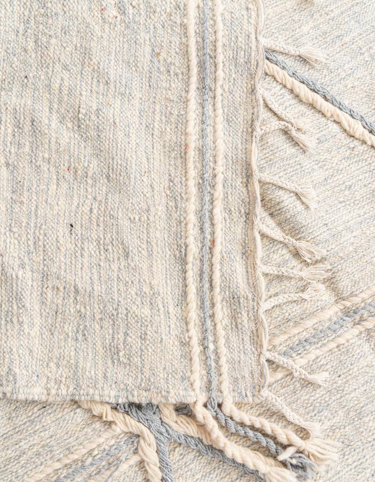 Detail image of 6' 5 x 10'  Hand Knotted Moroccan Wool Rug