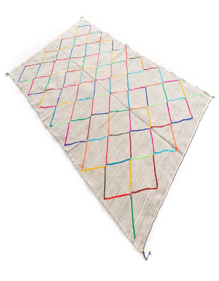 Detail image of 5' x 8'  Hand Knotted Moroccan Wool Rug