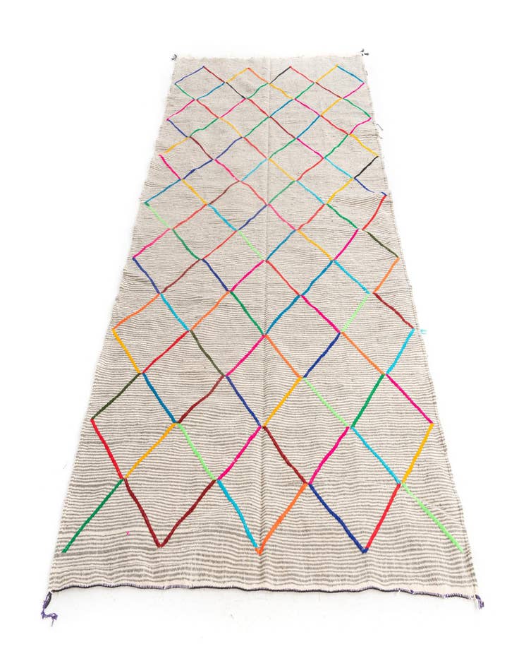 Detail image of 5' x 8'  Hand Knotted Moroccan Wool Rug