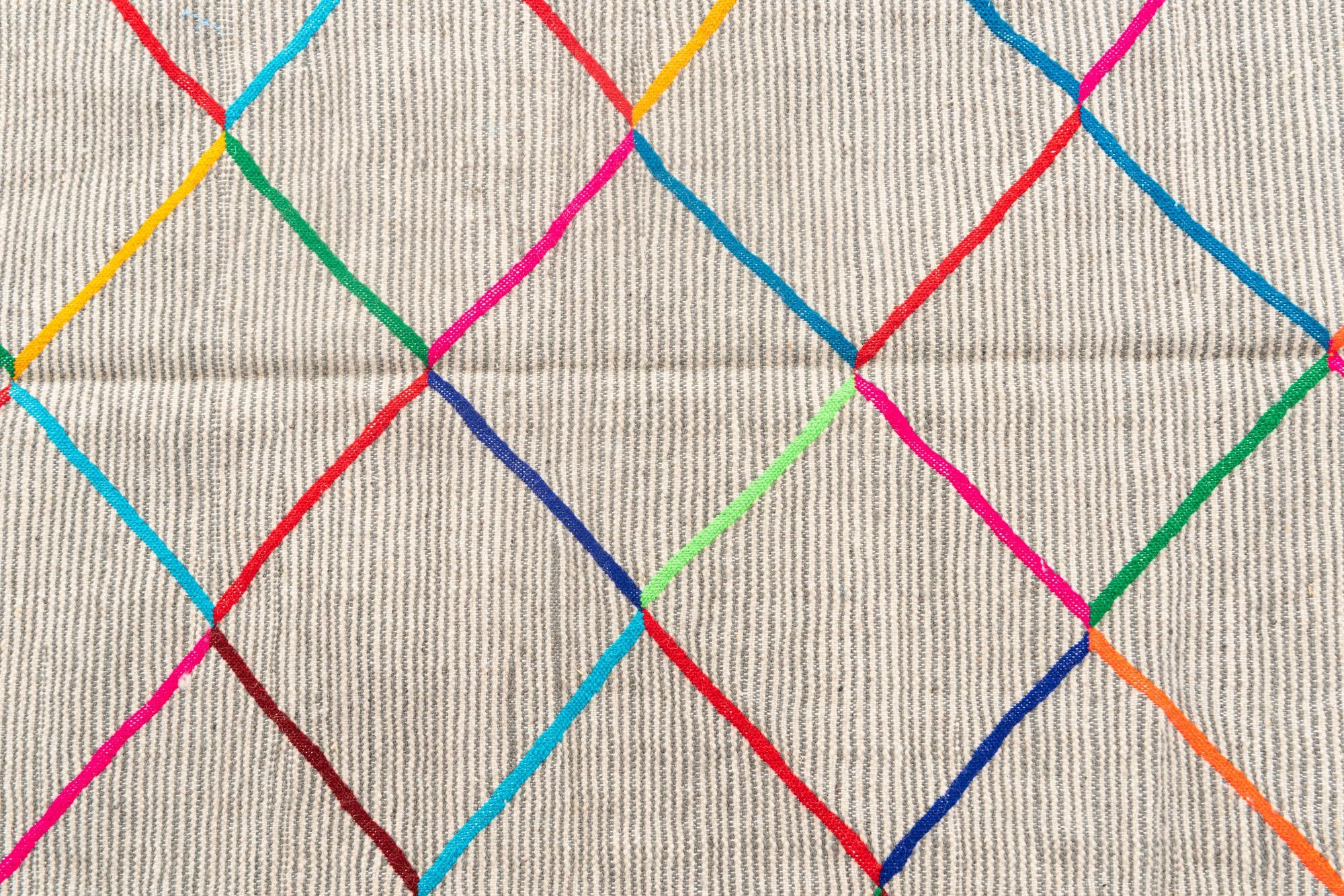 5' x 8' Hand Knotted Moroccan Wool Rug