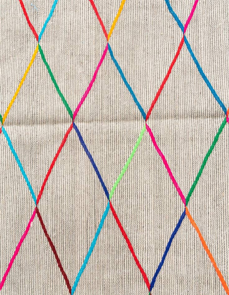 Detail image of 5' x 8'  Hand Knotted Moroccan Wool Rug