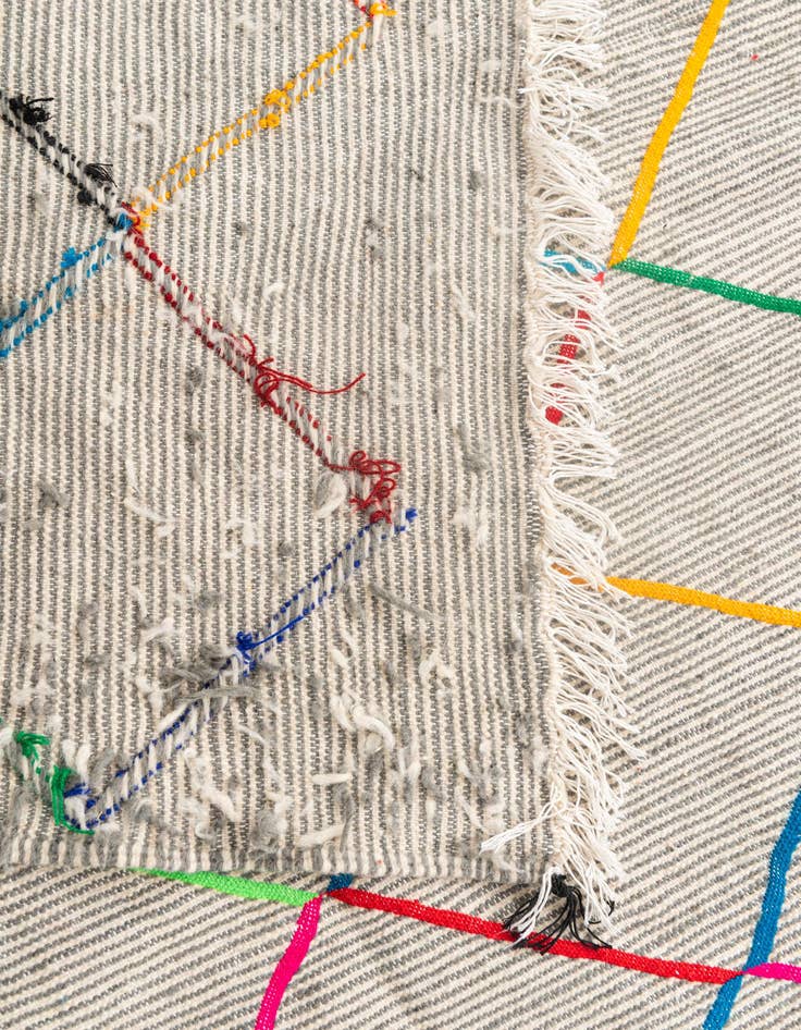 Detail image of 5' x 8'  Hand Knotted Moroccan Wool Rug