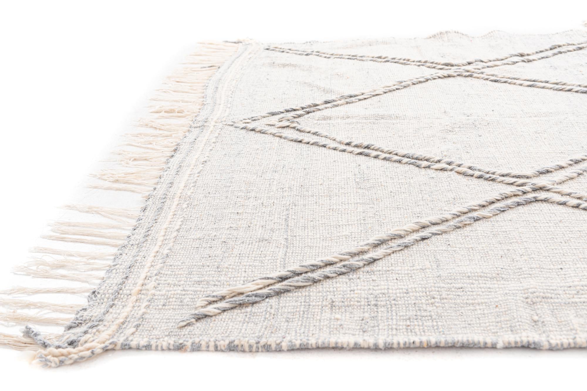 6' 4 x 9' 8 Hand Knotted Moroccan Wool Rug