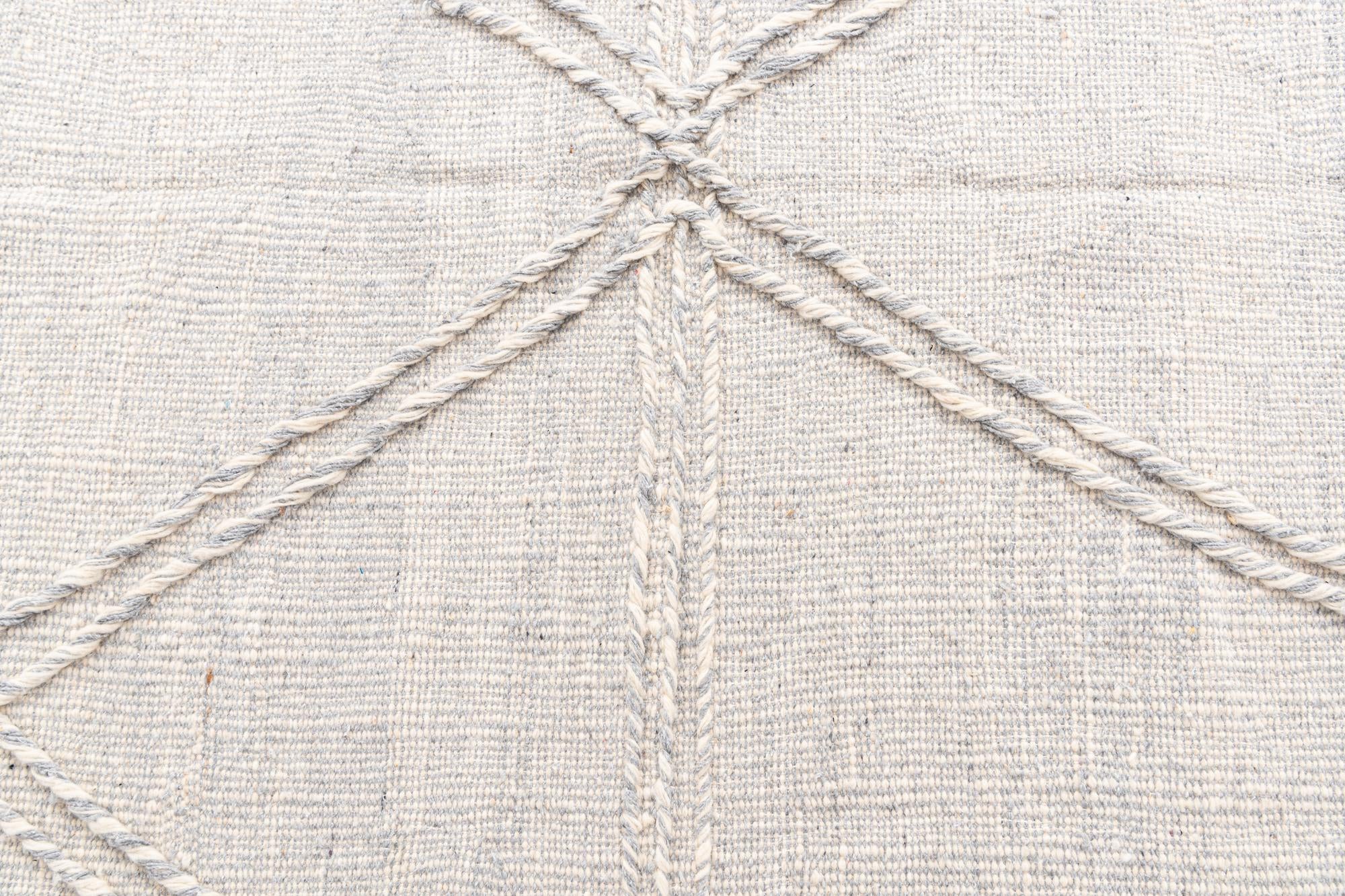 6' 4 x 9' 8 Hand Knotted Moroccan Wool Rug