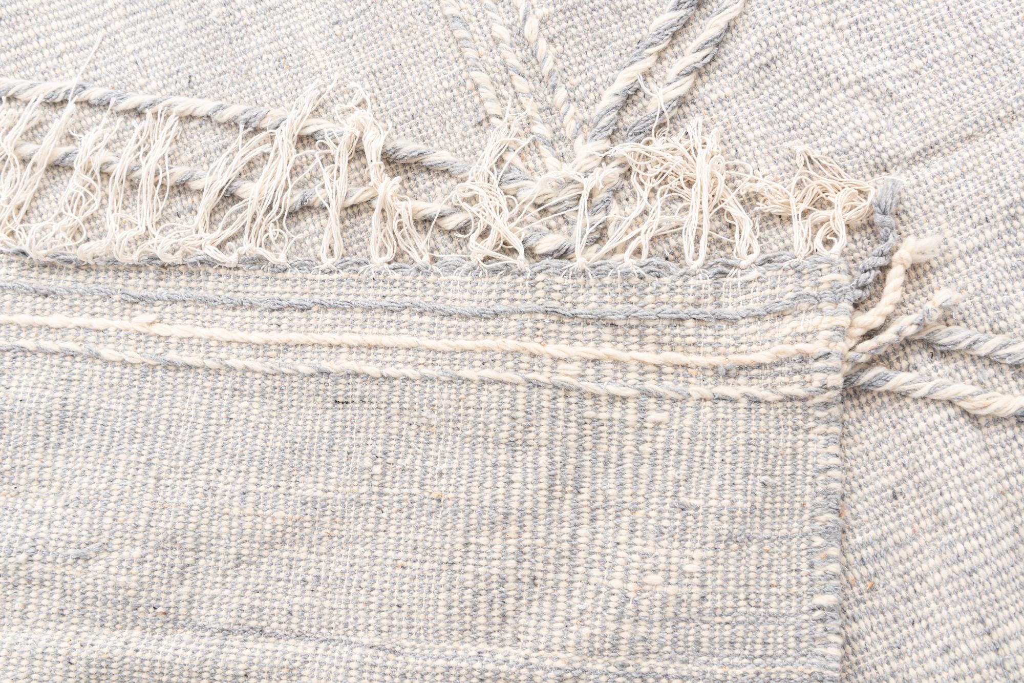 6' 4 x 9' 8 Hand Knotted Moroccan Wool Rug