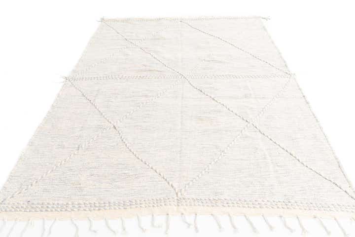 6' 5 x 9' 4 Hand Knotted Moroccan Wool Rug