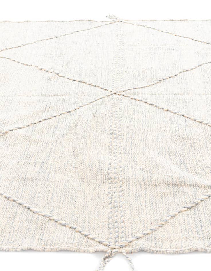 Detail image of 6' 5 x 9' 4  Hand Knotted Moroccan Wool Rug