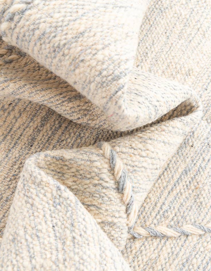 Detail image of 6' 5 x 9' 4  Hand Knotted Moroccan Wool Rug