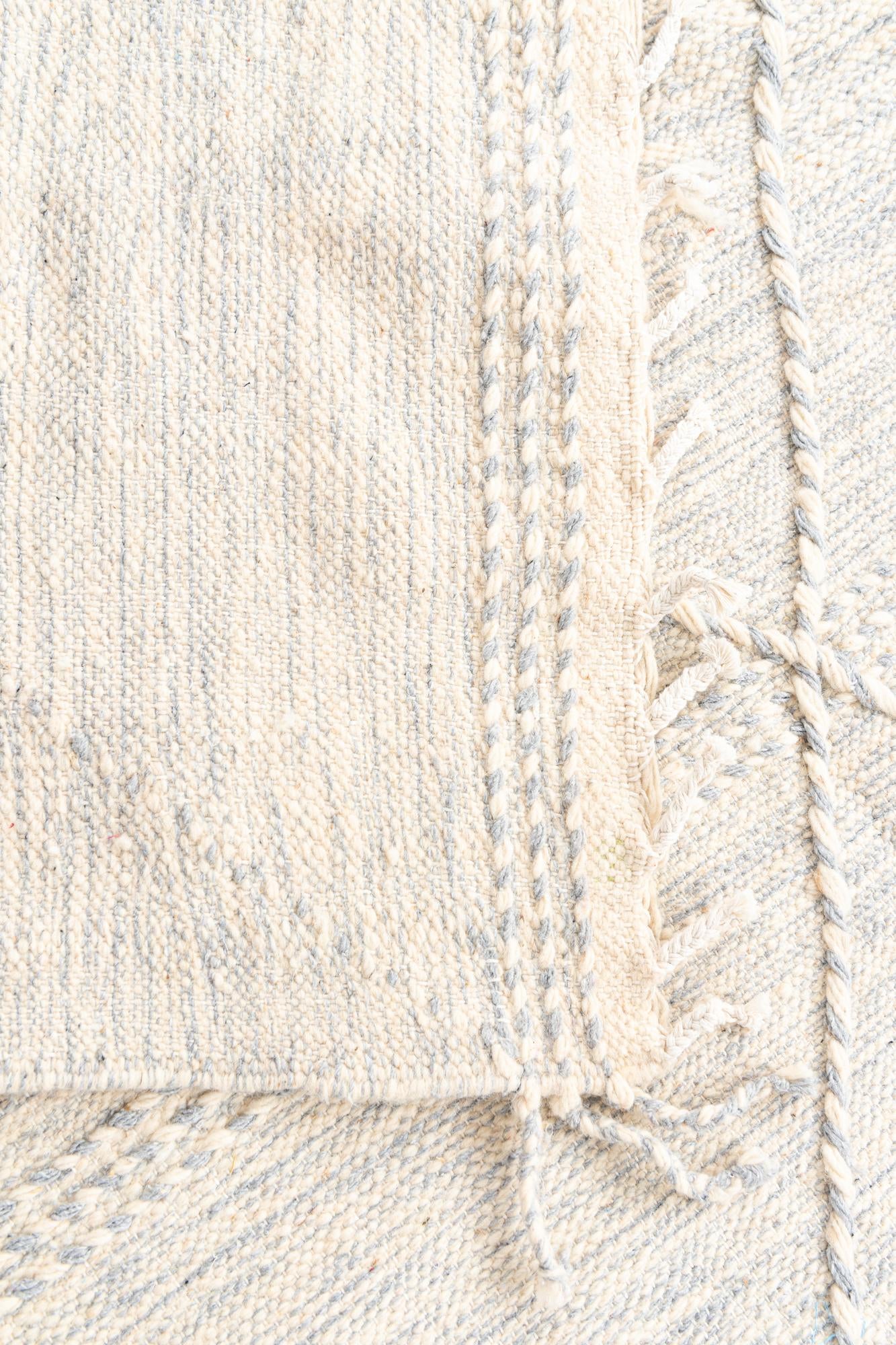 6' 5 x 9' 4 Hand Knotted Moroccan Wool Rug
