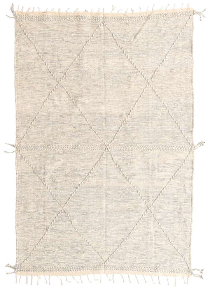 6' 5 x 9' 4 Hand Knotted Moroccan Wool Rug