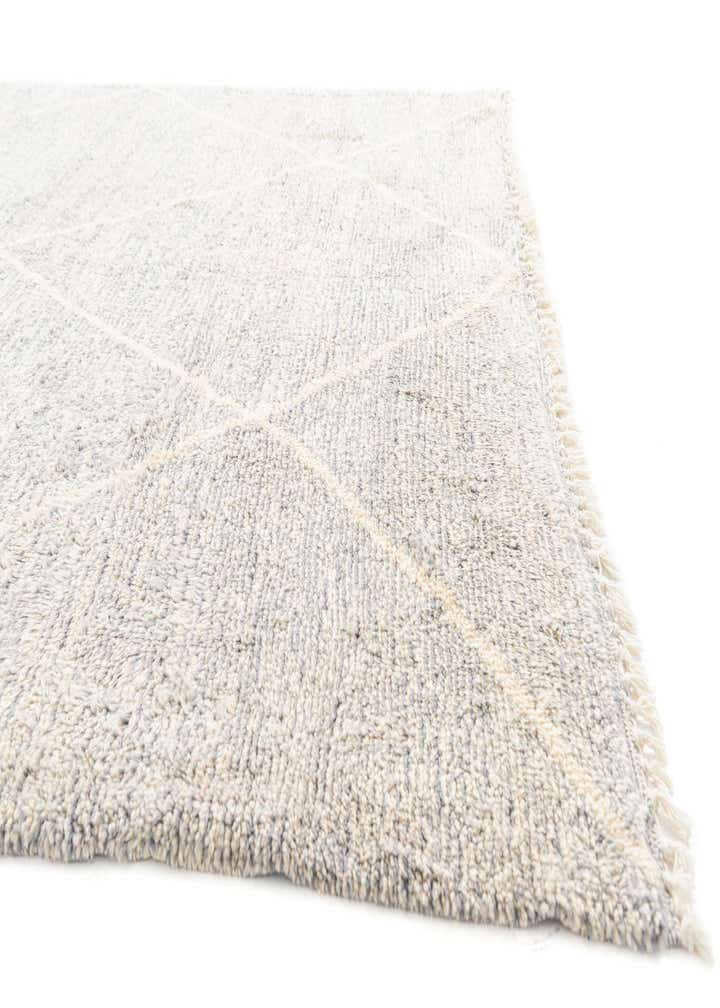 6' 9 x 9' 5 Hand Knotted Moroccan Wool Rug