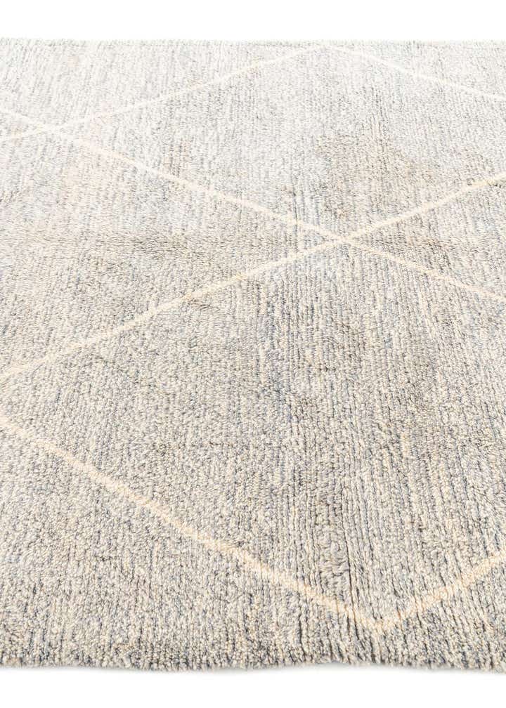 6' 9 x 9' 5 Hand Knotted Moroccan Wool Rug