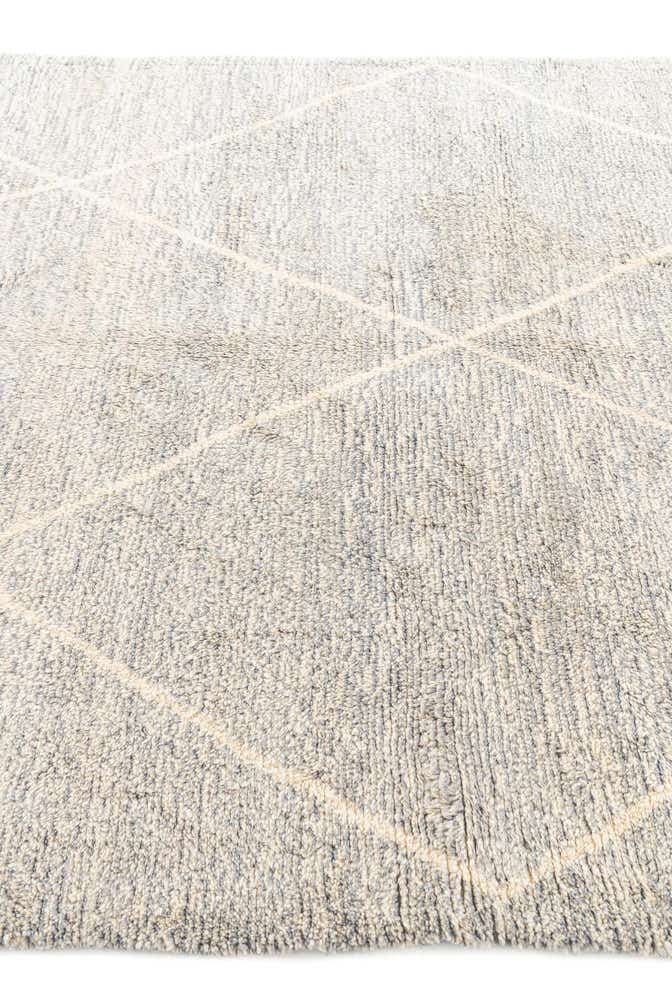 6' 9 x 9' 5 Hand Knotted Moroccan Wool Rug