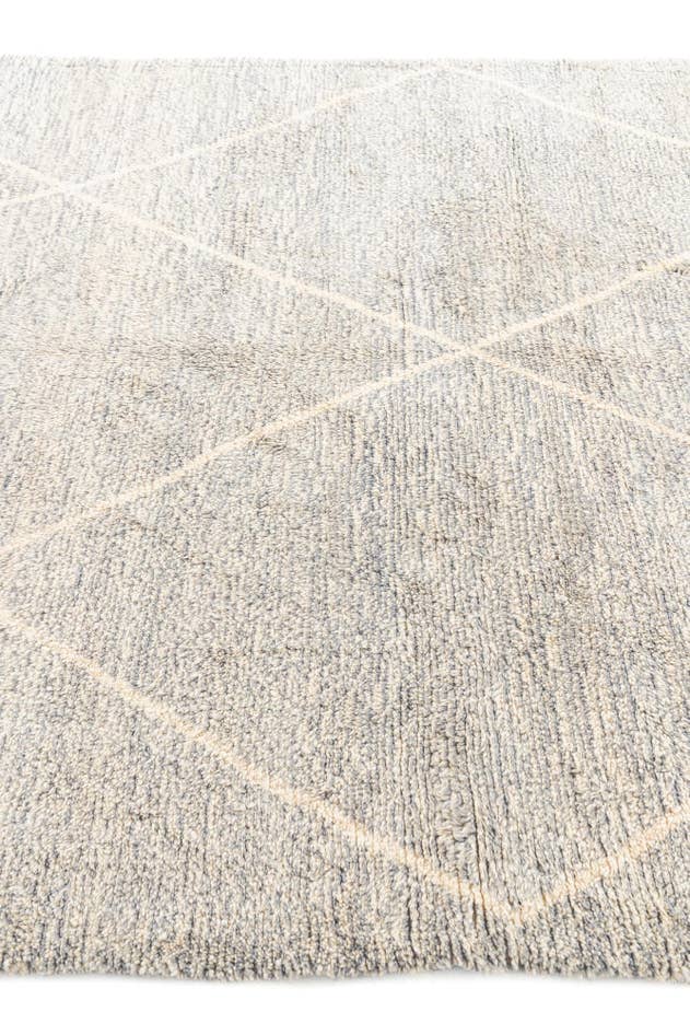 Detail image of 6' 9 x 9' 5 Hand Knotted Moroccan Wool Rug