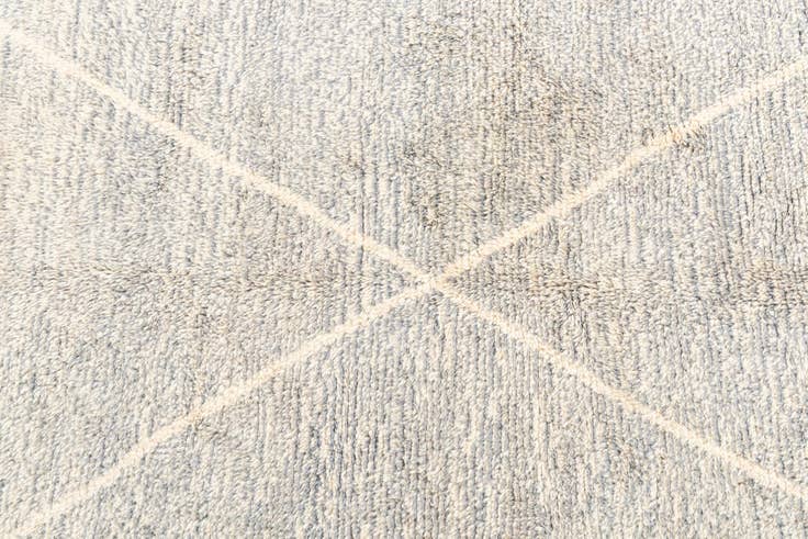Detail image of 6' 9 x 9' 5 Hand Knotted Moroccan Wool Rug
