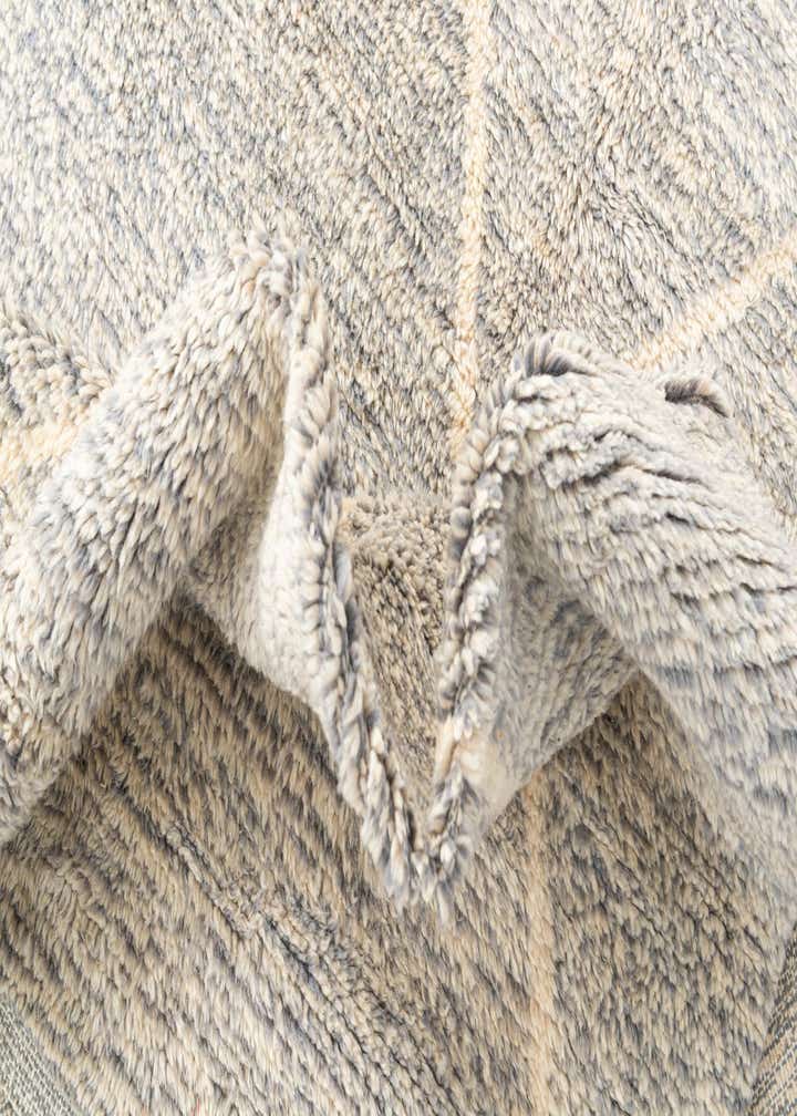 6' 9 x 9' 5 Hand Knotted Moroccan Wool Rug