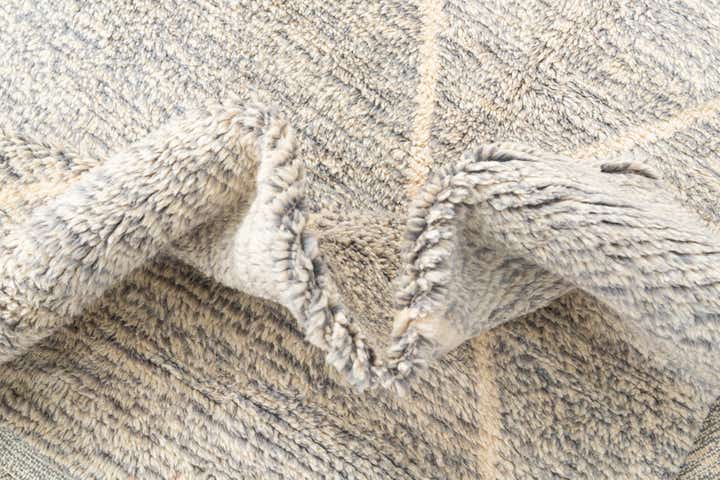 6' 9 x 9' 5 Hand Knotted Moroccan Wool Rug