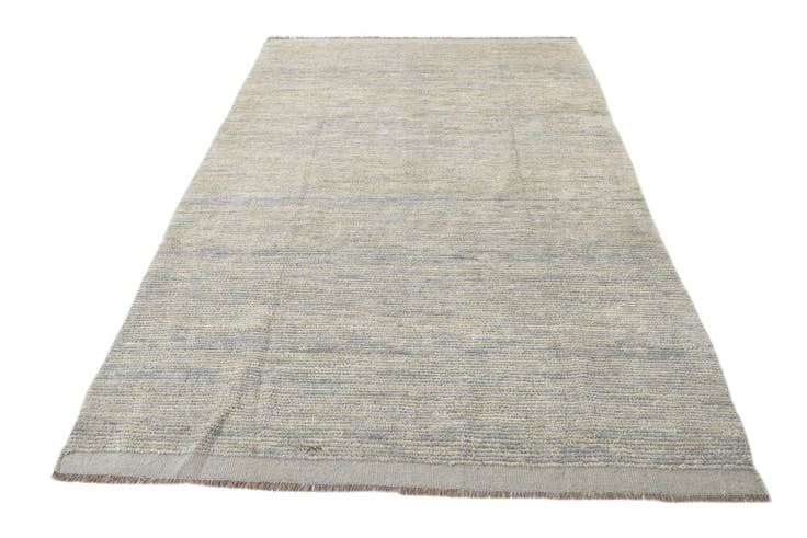 Detail image of 5' 9 x 8' 9 Hand Knotted Moroccan Wool Rug
