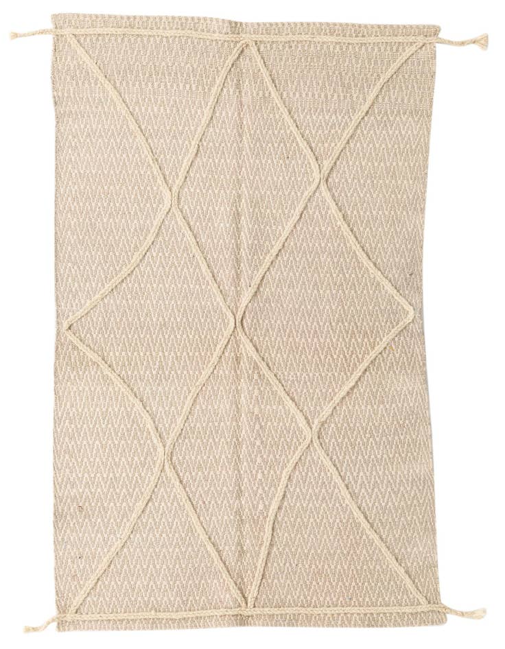 Detail image of 3' 4 x 6' 3 Hand Knotted Moroccan Wool Rug
