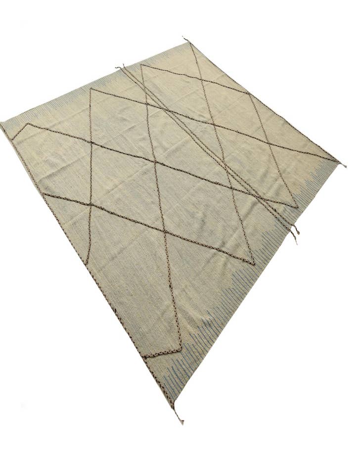Detail image of 8' 6 x 9' 5 Hand Knotted Moroccan Wool Rug