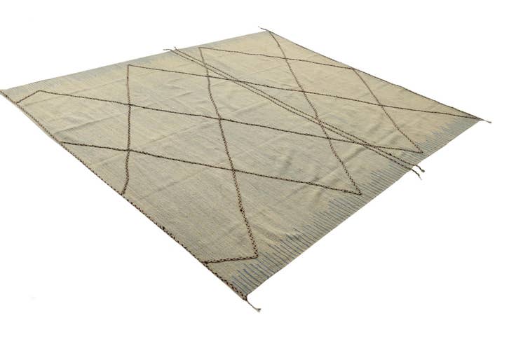Detail image of 8' 6 x 9' 5 Hand Knotted Moroccan Wool Rug