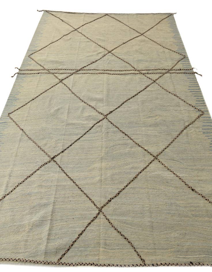Detail image of 8' 6 x 9' 5 Hand Knotted Moroccan Wool Rug