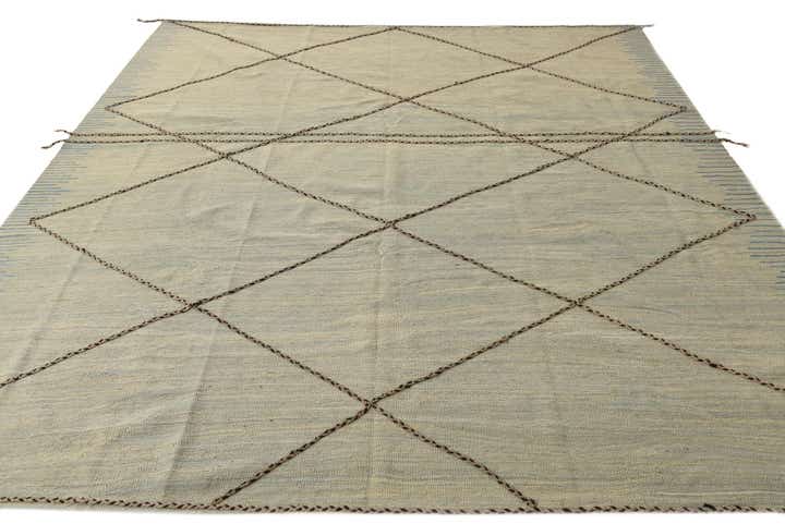 8' 6 x 9' 5 Hand Knotted Moroccan Wool Rug