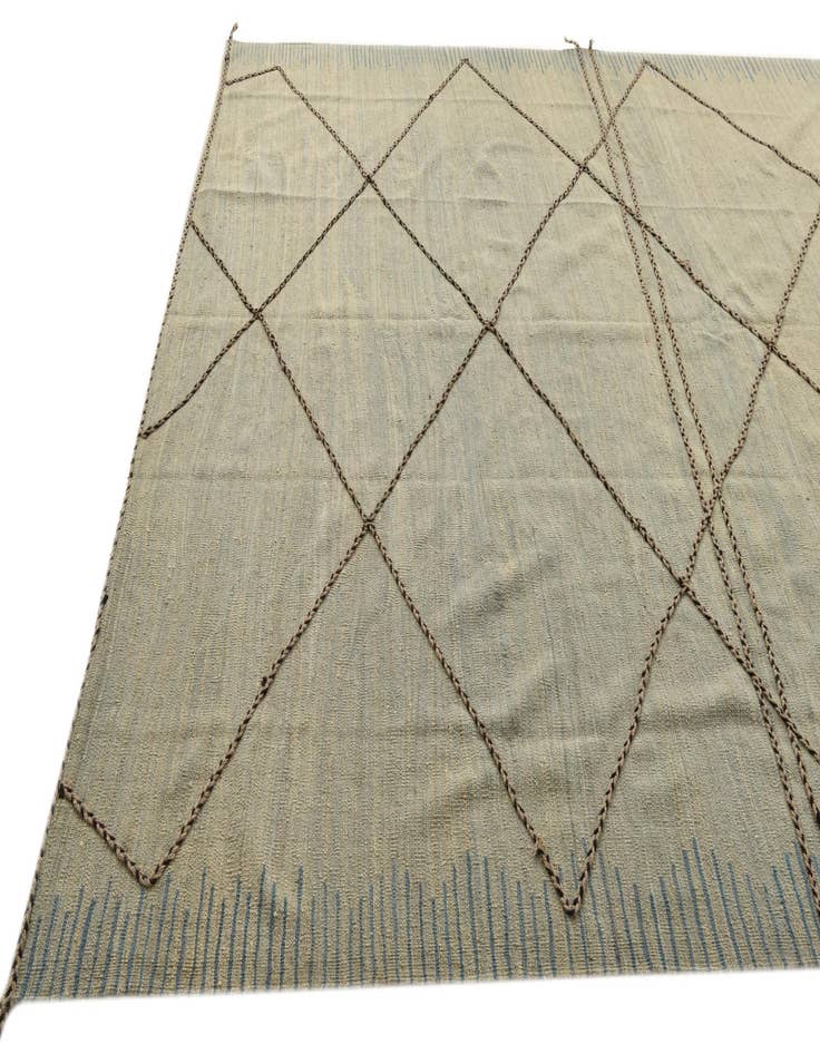 Detail image of 8' 6 x 9' 5 Hand Knotted Moroccan Wool Rug