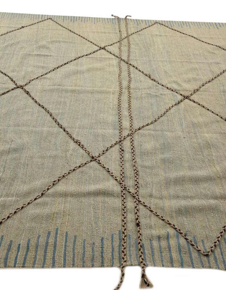 Detail image of 8' 6 x 9' 5  Hand Knotted Moroccan Wool Rug