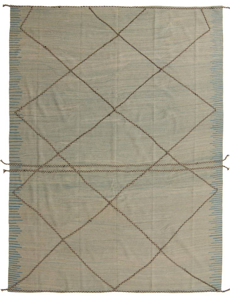 Detail image of 8' 6 x 9' 5 Hand Knotted Moroccan Wool Rug