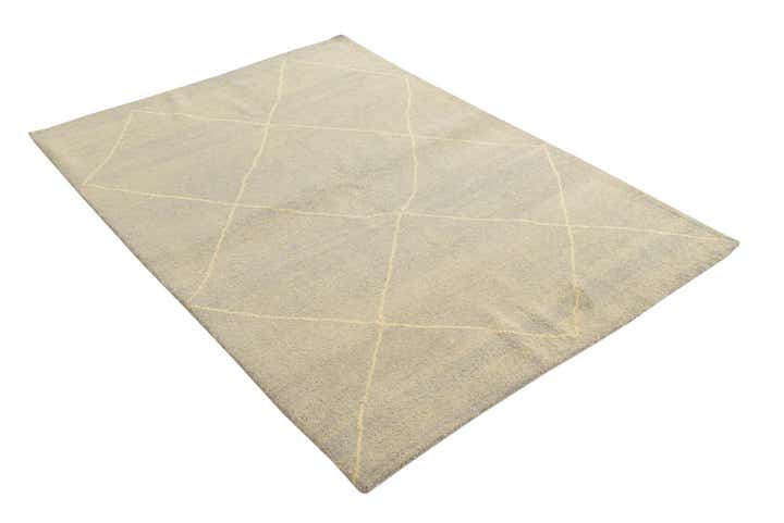 4' 8 x 6' 5 Hand Knotted Moroccan Wool Rug