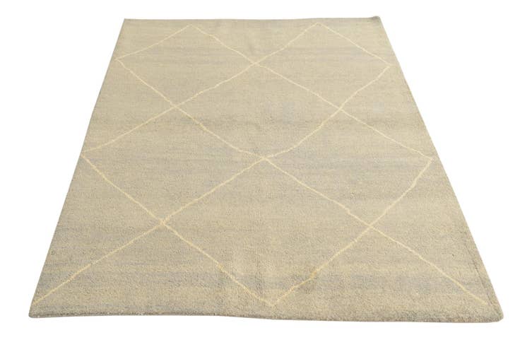 Detail image of 4' 8 x 6' 5 Hand Knotted Moroccan Wool Rug