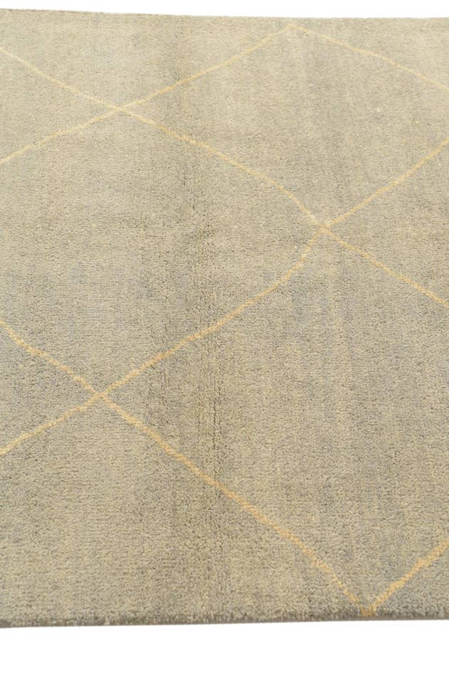 Detail image of 4' 8 x 6' 5 Hand Knotted Moroccan Wool Rug