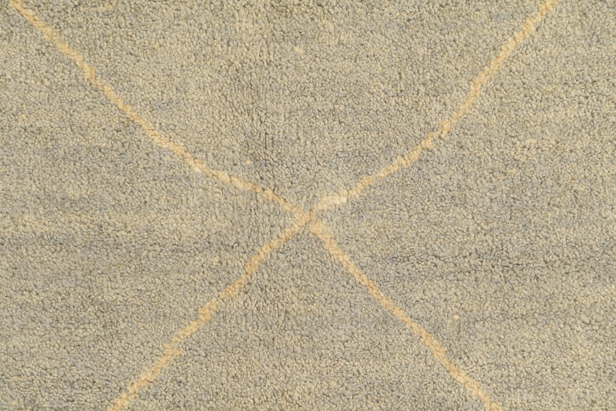 4' 8 x 6' 5 Hand Knotted Moroccan Wool Rug