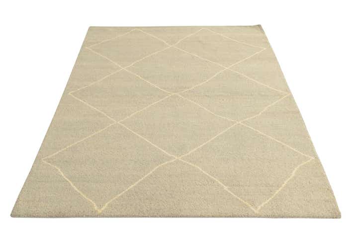 4' 8 x 6' 6 Hand Knotted Moroccan Wool Rug