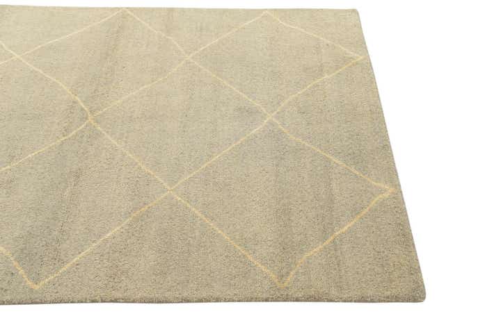 4' 8 x 6' 6 Hand Knotted Moroccan Wool Rug