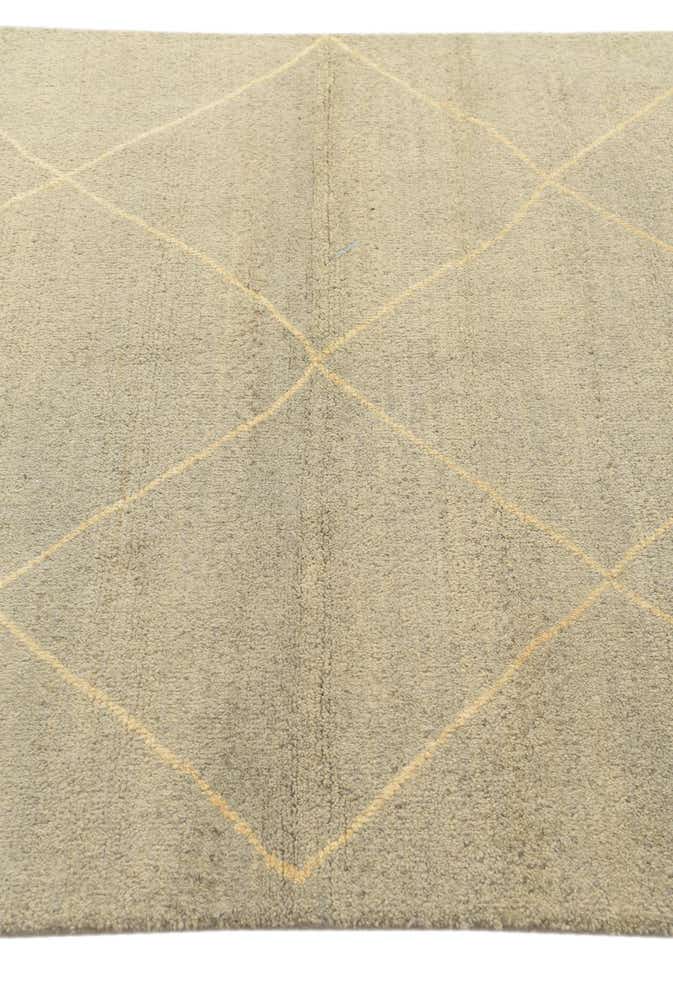 4' 8 x 6' 6 Hand Knotted Moroccan Wool Rug