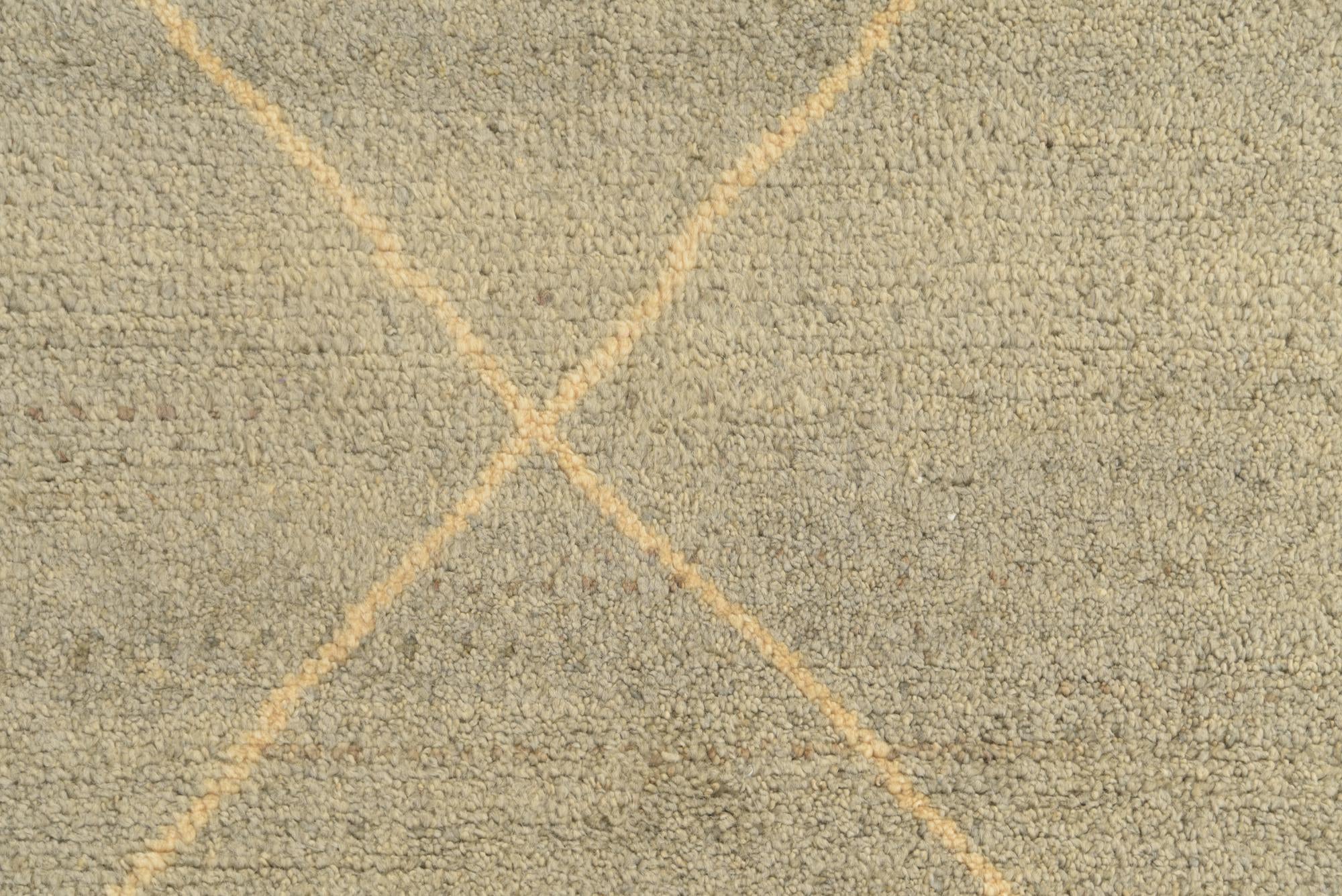4' 8 x 6' 6 Hand Knotted Moroccan Wool Rug