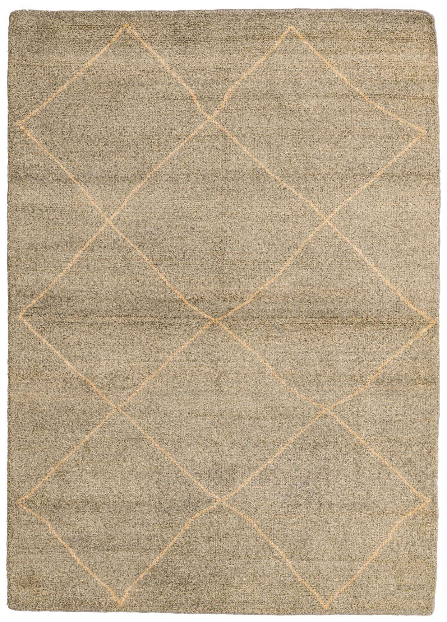 4' 8 x 6' 6 Hand Knotted Moroccan Wool Rug
