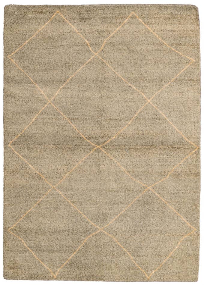 Detail image of 4' 8 x 6' 6 Hand Knotted Moroccan Wool Rug