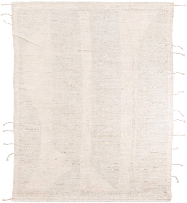 Detail image of 8' x 10' Hand Knotted Moroccan Wool Rug