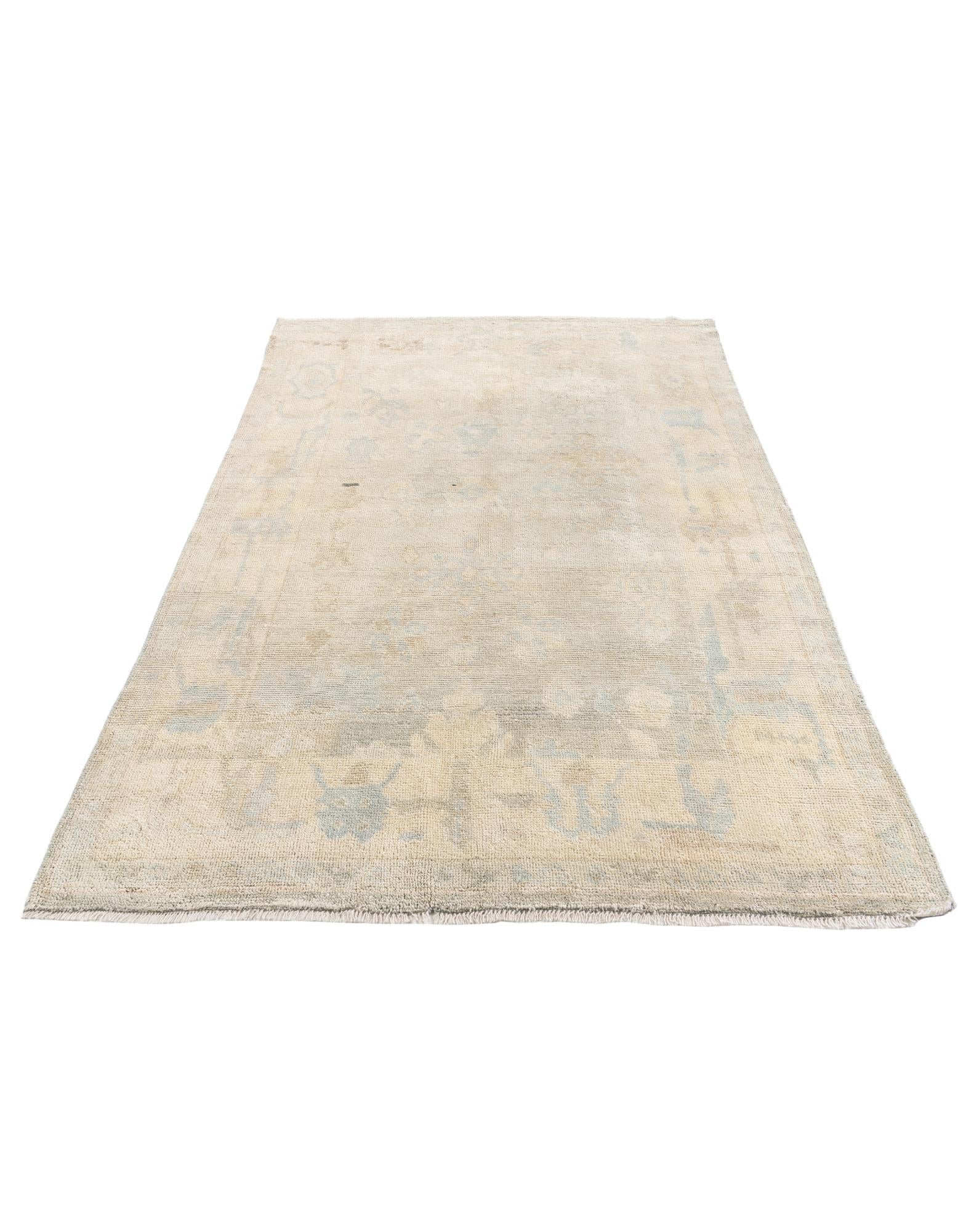 5' 6 x 8' 1 Hand Knotted Moroccan Wool Rug